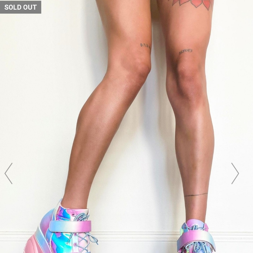 Sugar Thrillz Iridescent Pastel Platforms - Picture 9 of 9